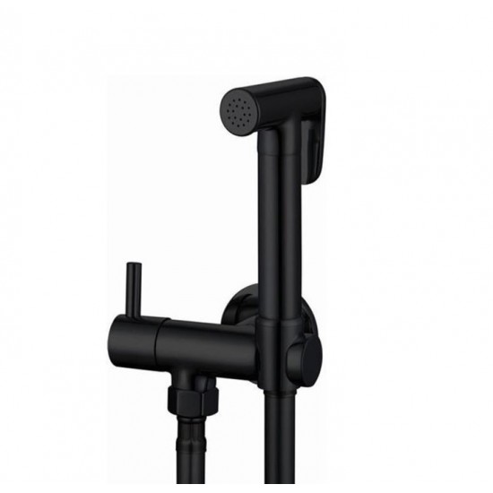 Επιτοίχιο Σετ Μπιντέ Interflex Round 097078 Μαύρο Ματ